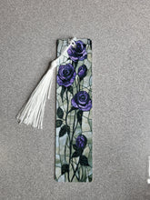 Load image into Gallery viewer, Metal Stained Glass Roses Bookmarks
