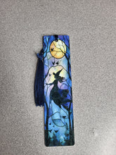 Load image into Gallery viewer, Metal Halloween Inspired Stained Glass Bookmarks
