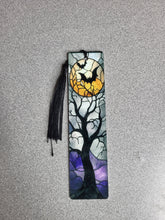 Load image into Gallery viewer, Metal Halloween Inspired Stained Glass Bookmarks
