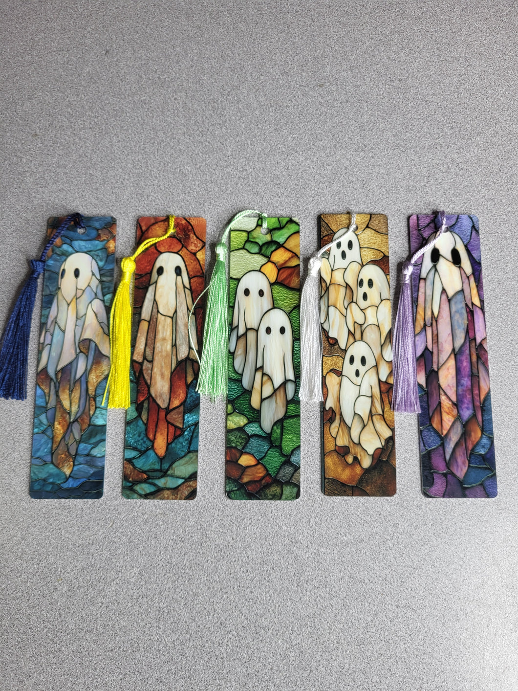 Metal Stained Glass Ghost Bookmarks