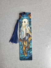 Load image into Gallery viewer, Metal Stained Glass Ghost Bookmarks
