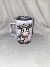 Load image into Gallery viewer, Cute Cow Duo 16oz camping mug
