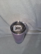 Load image into Gallery viewer, Ghosts Scared of Cats 20oz Shimmer Skinny Tumbler With Reuseable Straw
