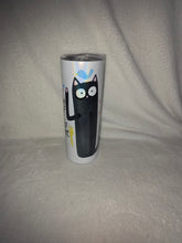 Load image into Gallery viewer, Raise Your Hand If You Are Tired Of This Shit 20oz Shimmer Skinny Tumbler With Reuseable Straw
