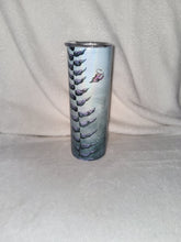 Load image into Gallery viewer, Anglerfish 20oz Shimmer Skinny Tumbler With Reuseable Straw
